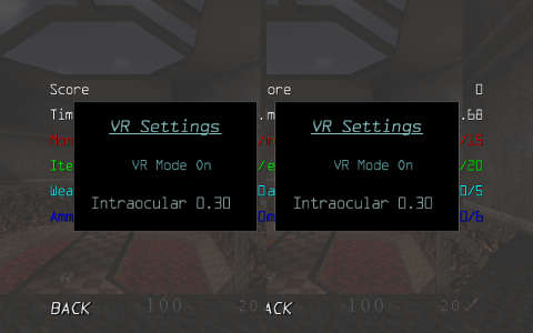 VR Settings